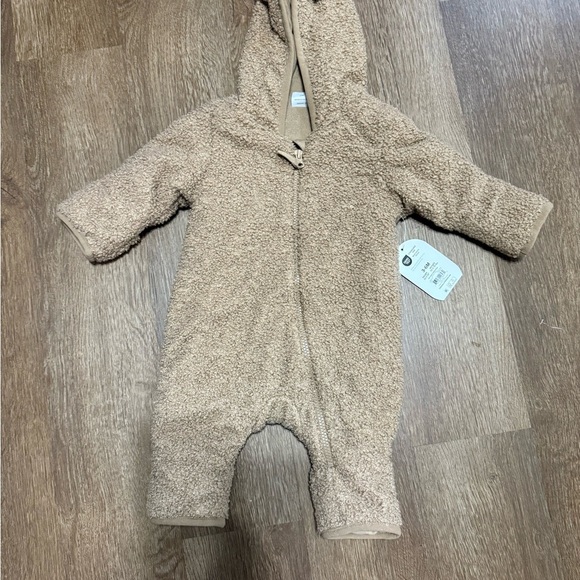 Other - Cozy Tan Hooded Kids One Piece